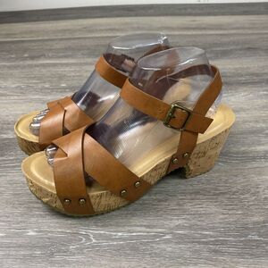 Journee Collection Womens Valentina Tru Comfort‎ Foam Ankle Strap Platform 9